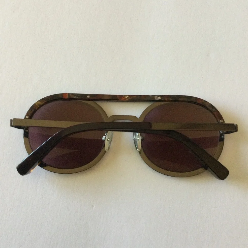 ELIZABETH AND JAMES Crosby ROUND AVIATOR SUNGLASSES NEW